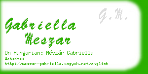 gabriella meszar business card